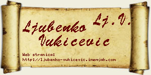 Ljubenko Vukičević vizit kartica